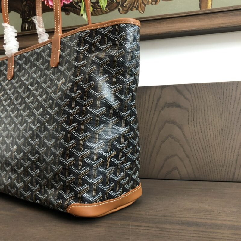 Goyard Artois PM Bag Black Tan - Image 4