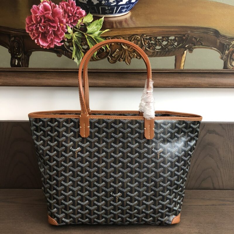 Replica Goyard Artois PM Bag Black Tan – Luxury Replica Goyard Bag