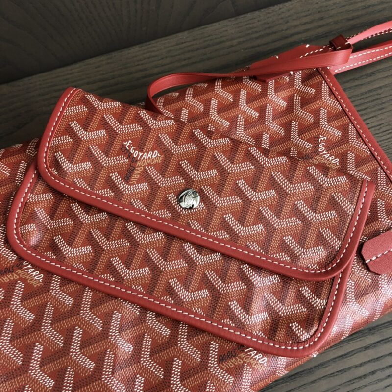 Goyard Saint Louis PM Bag Burgundy - Image 2