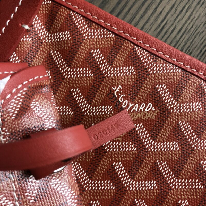 Goyard Saint Louis PM Bag Burgundy - Image 6