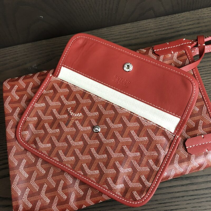 Goyard Saint Louis PM Bag Burgundy - Image 4