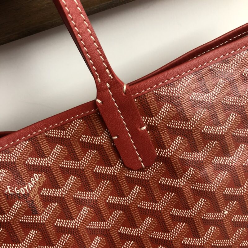 Goyard Saint Louis PM Bag Burgundy - Image 8