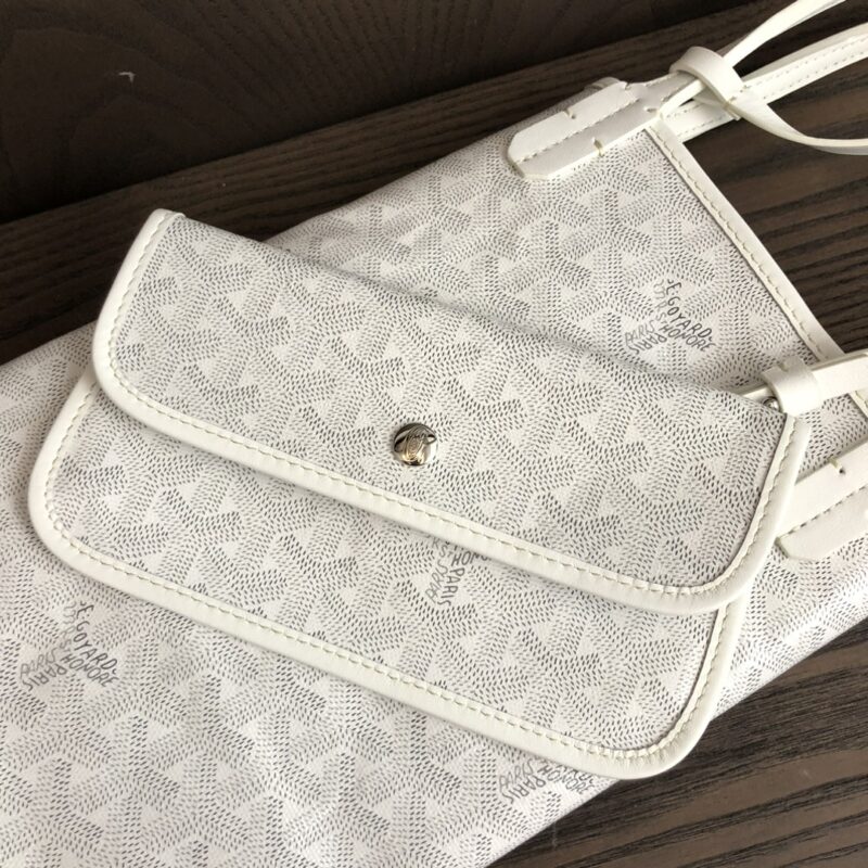 Goyard Saint Louis PM Bag White - Image 9