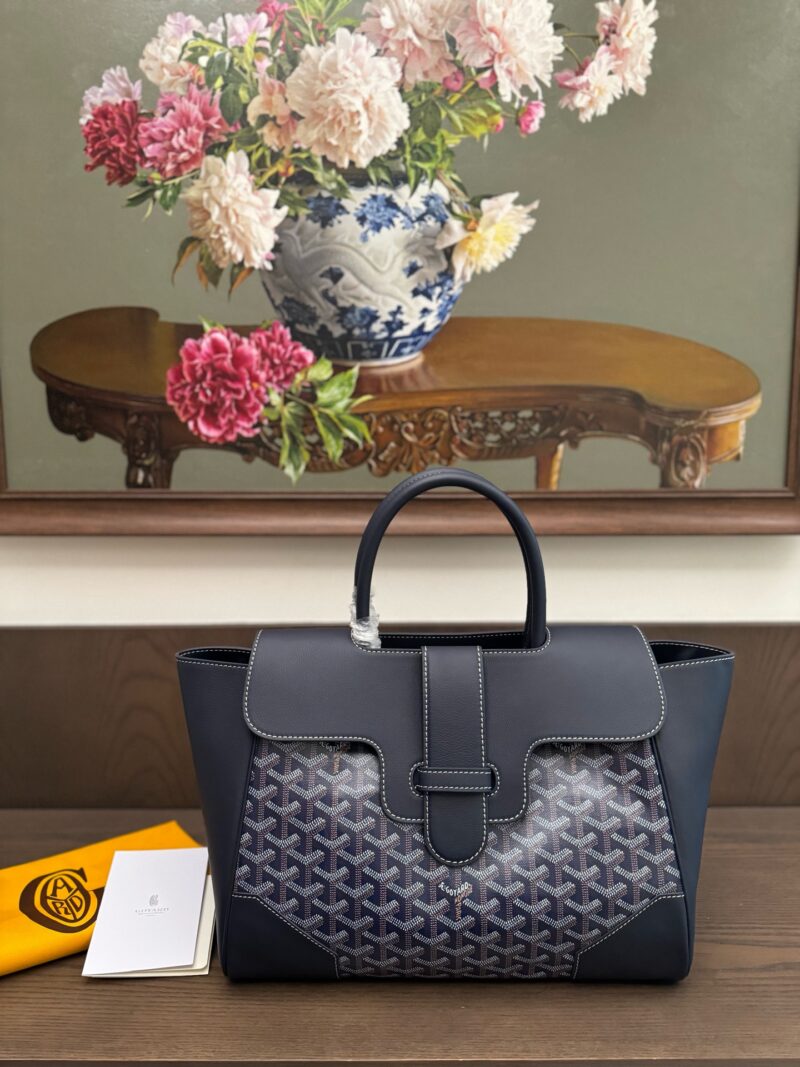 Goyard Saïgon tote bag Navy Blue - Image 3