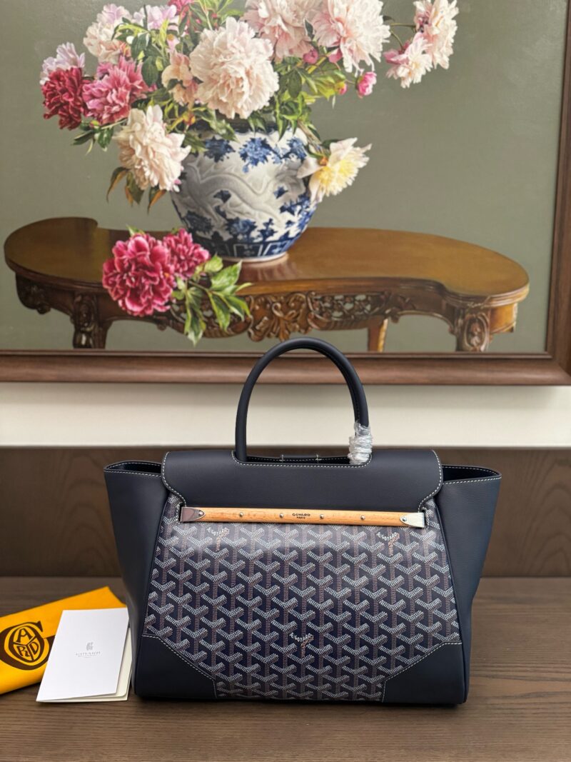 Goyard Saïgon tote bag Navy Blue - Image 8