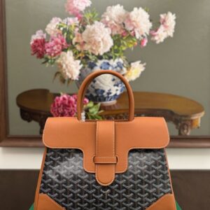 Replica Goyard Saïgon Tote Bag Tan Front View