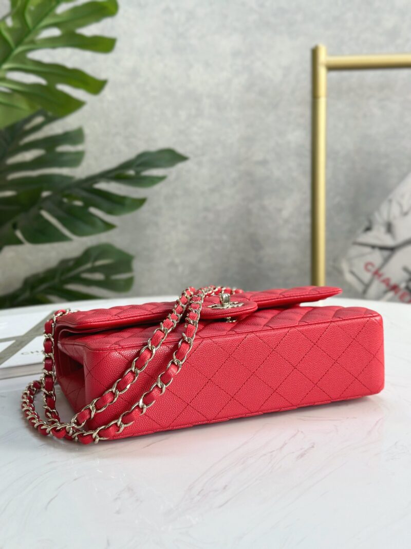 Chanel Cf 25 Red Caviar Leather - Image 3