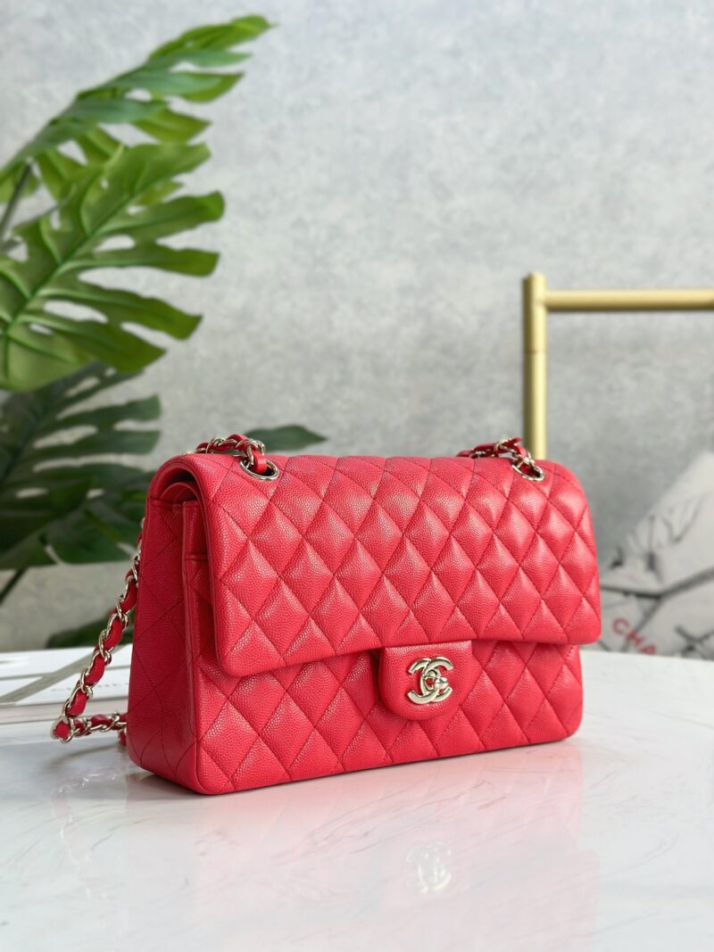 Chanel Cf 25 Red Caviar Leather - Image 4