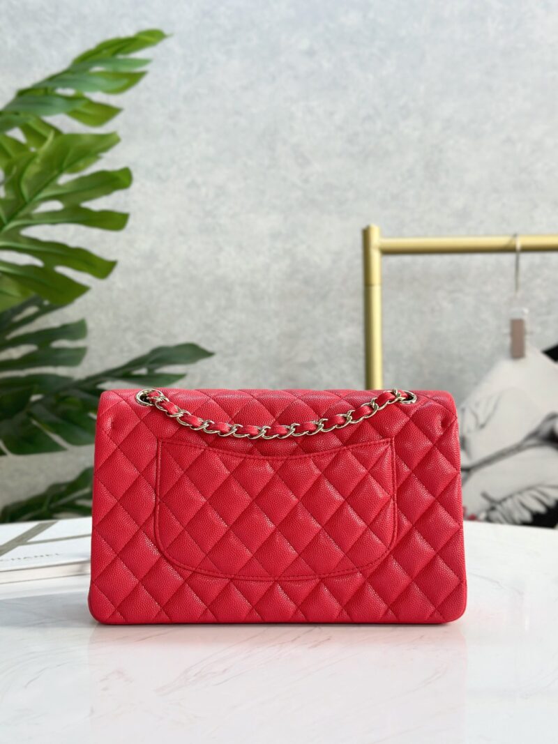 Chanel Cf 25 Red Caviar Leather - Image 6