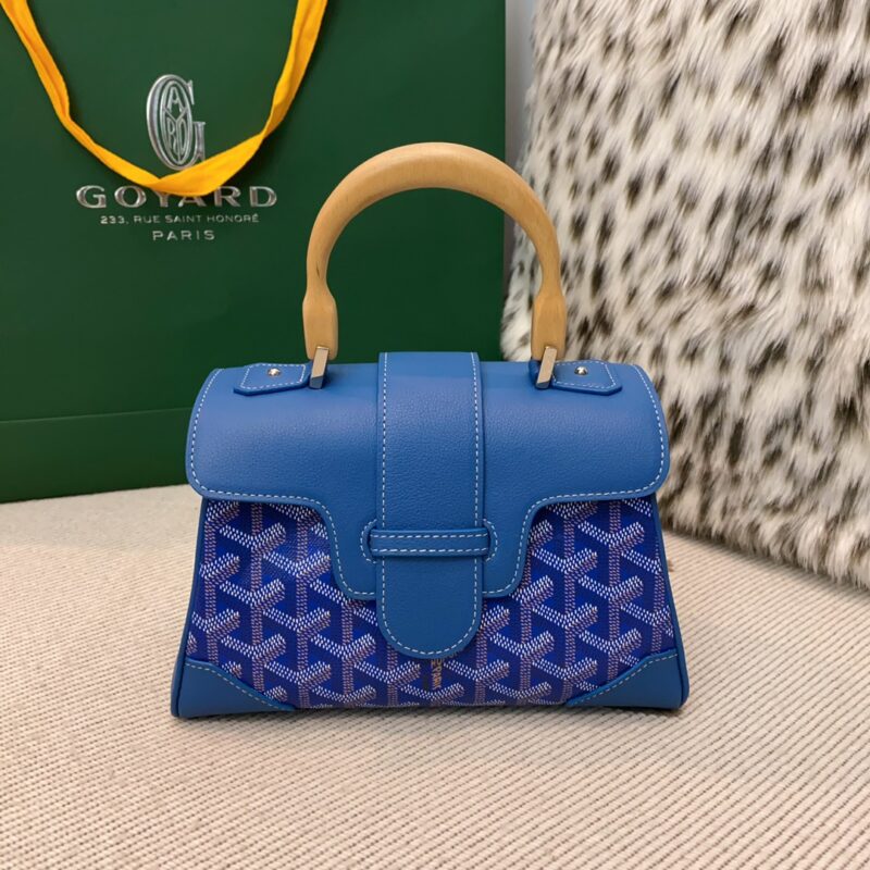 Replica Goyard Saïgon Souple Mini Bag Blue – Stylish Goyard Designer-Inspired Crossbody Bag