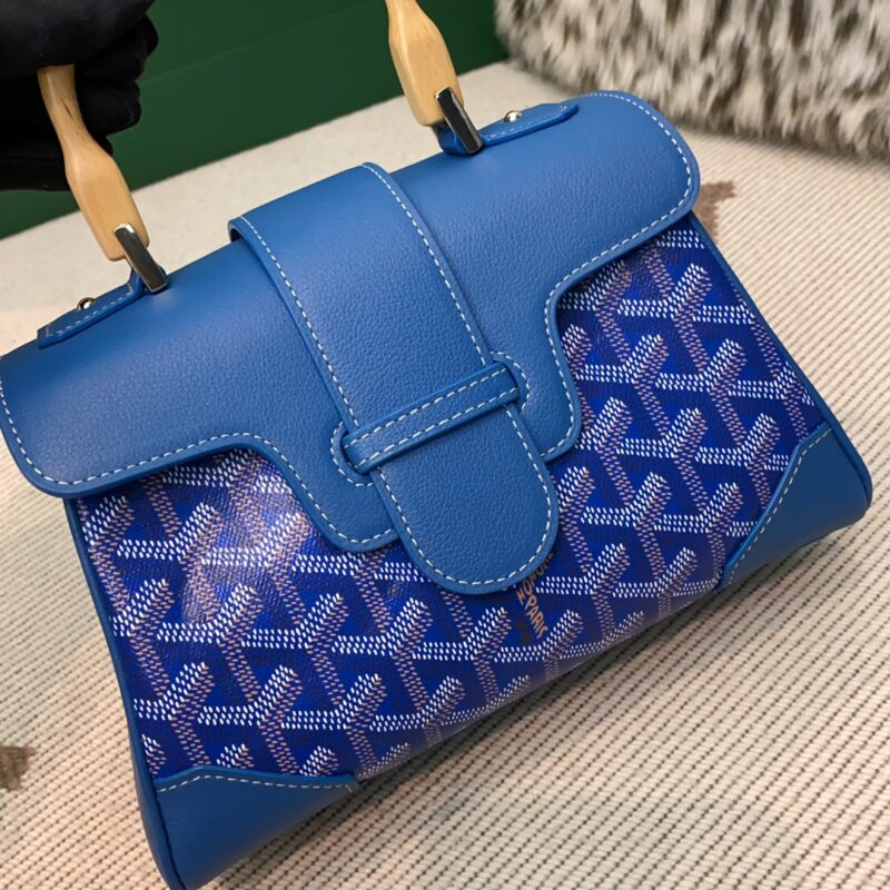 Goyard Saïgon Souple Mini Bag Blue - Image 6