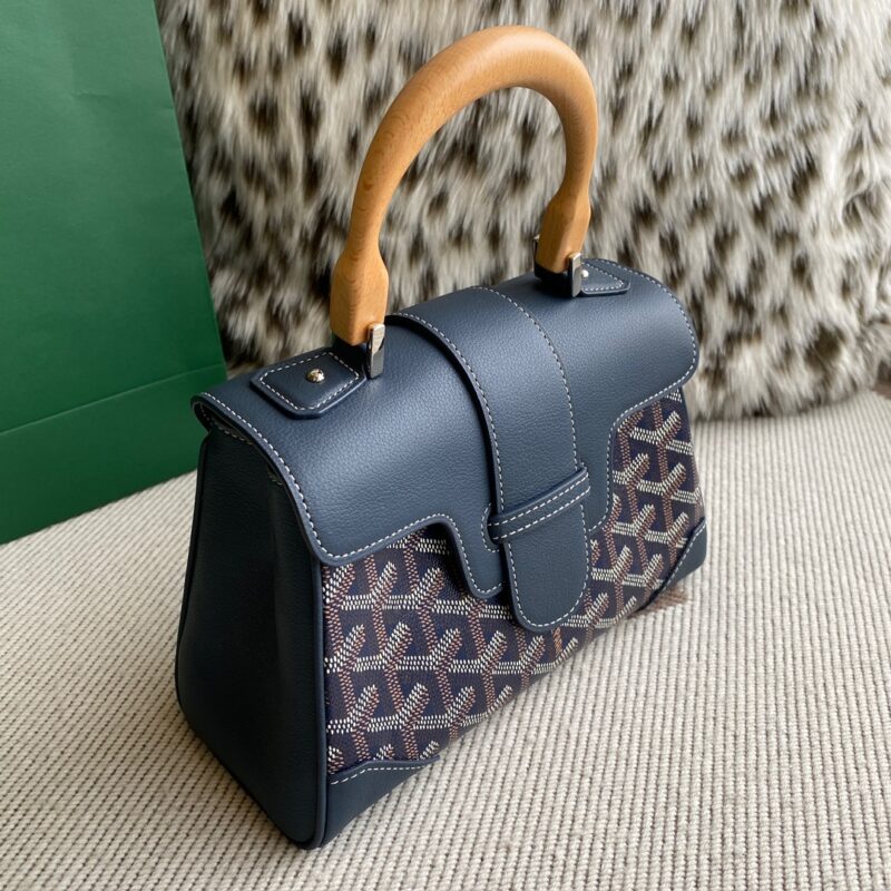 Goyard Saïgon Souple Mini Bag Navy Blue - Image 6