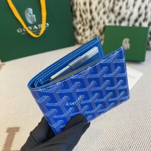 Replica Goyard Saint-Florentin Wallet Blue – Iconic Goyardine Canvas Designer-Inspired Luxury Wallet