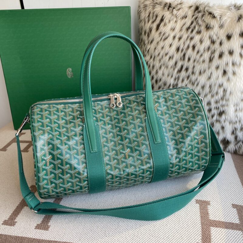 Goyard Barrel 40 Sports Bag Green - Image 6