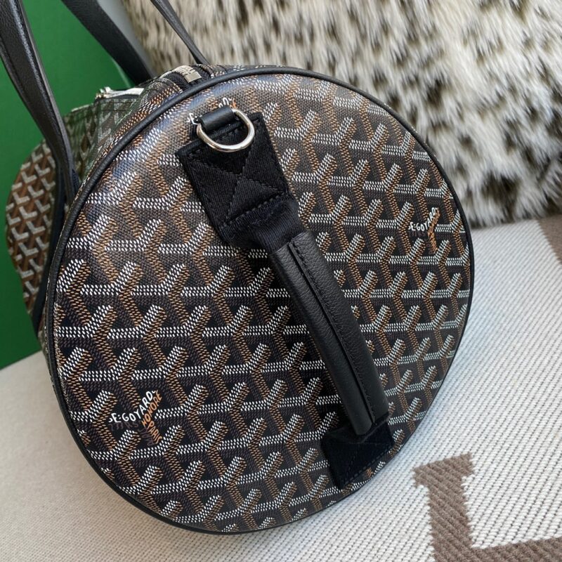 Goyard Barrel 40 Sports Bag Black - Image 6