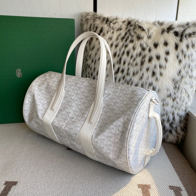 Goyard Barrel 40 Sports Bag White - Image 5