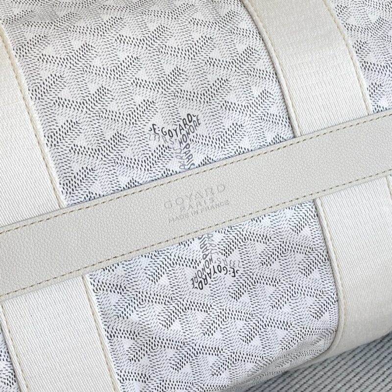 Goyard Barrel 40 Sports Bag White - Image 6