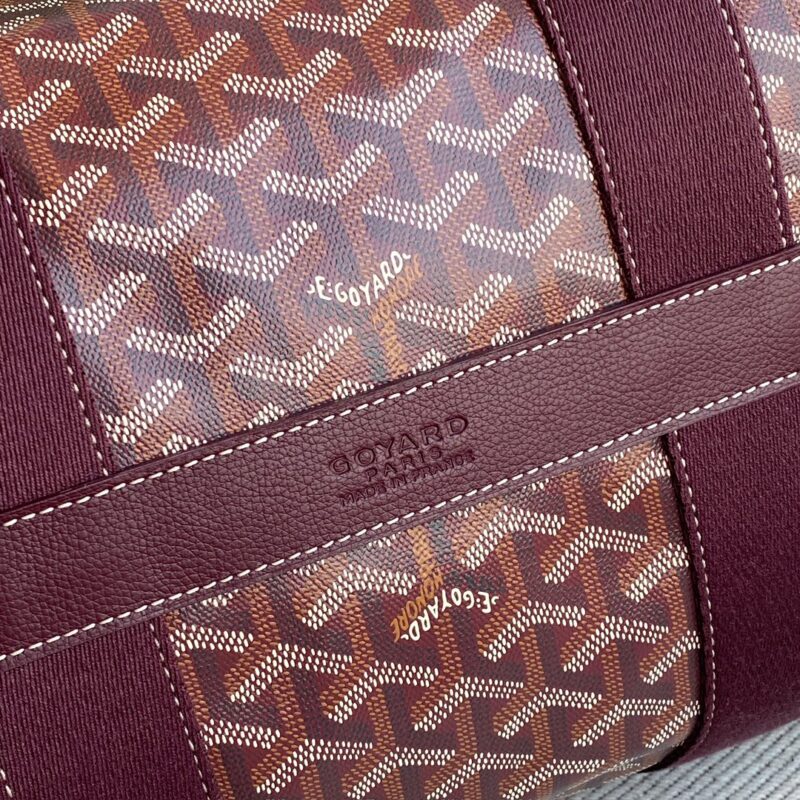 Goyard Barrel 40 Sports Bag Burgundy - Image 2