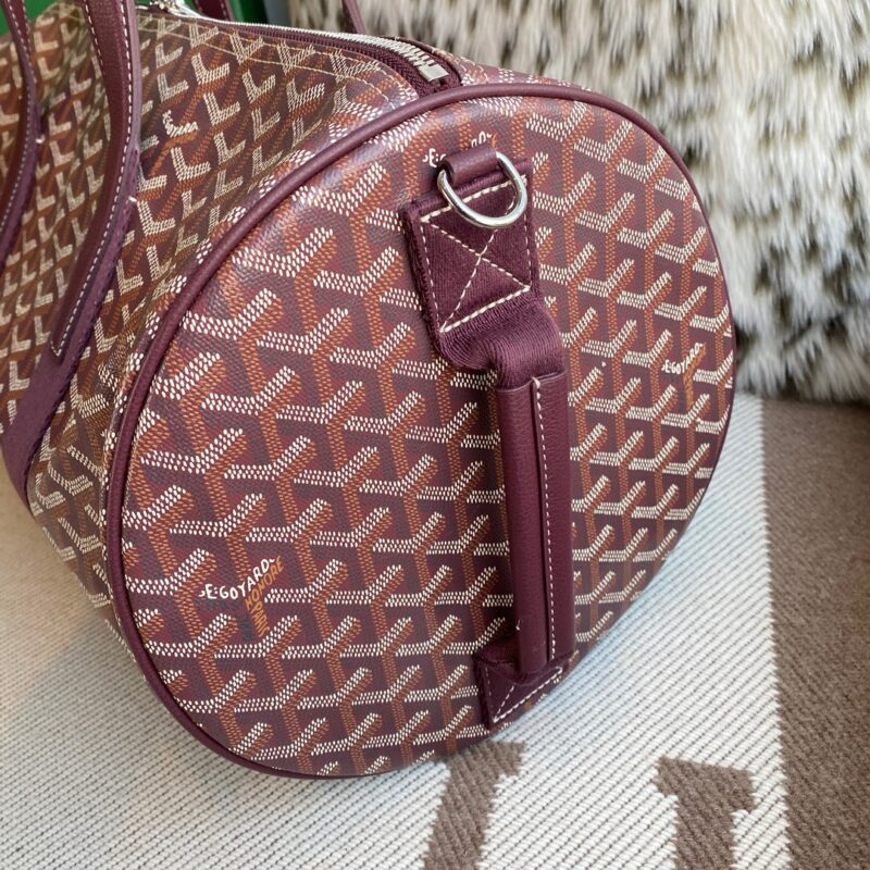 Goyard Barrel 40 Sports Bag Burgundy - Image 3