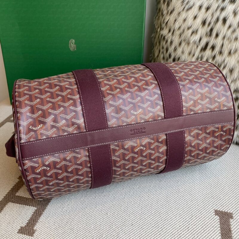 Goyard Barrel 40 Sports Bag Burgundy - Image 5