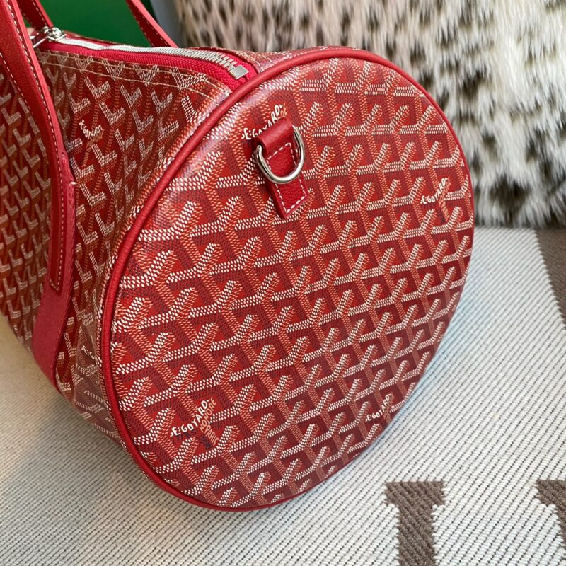 Goyard Barrel 40 Sports Bag Red - Image 2