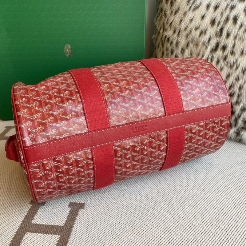 Goyard Barrel 40 Sports Bag Red - Image 5