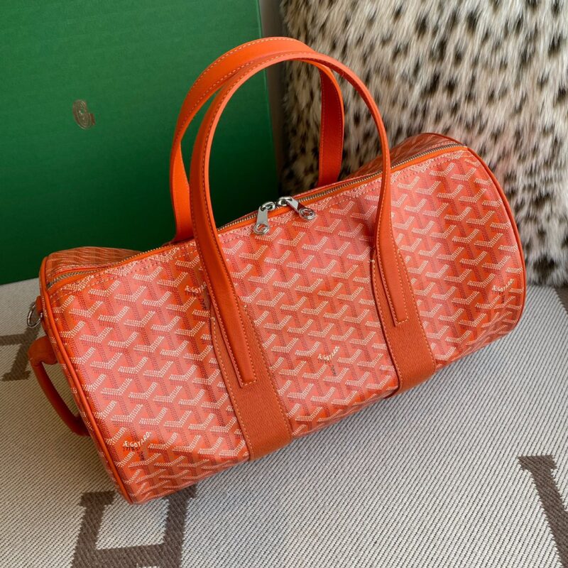 Goyard Barrel 40 Sports Bag Orange - Image 9