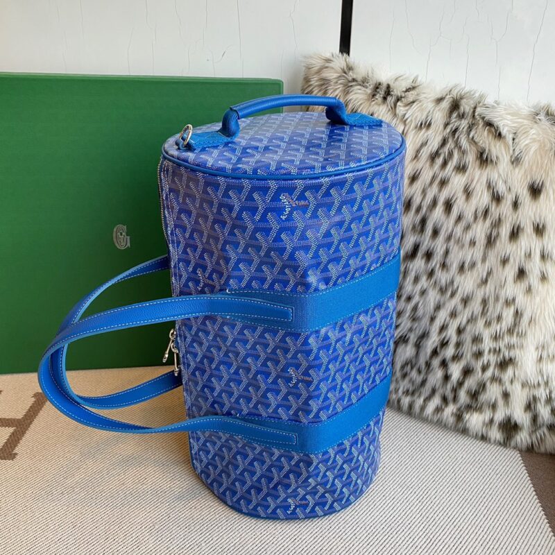 Goyard Barrel 40 Sports Bag Blue - Image 9