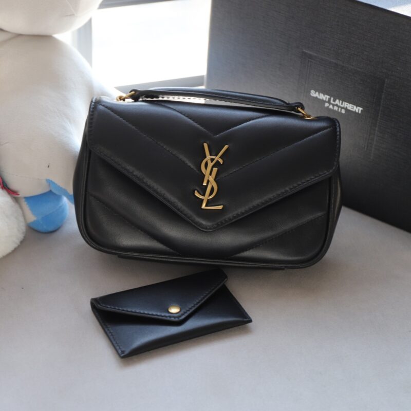 Ysl loulou mini in lambskin Black - Image 9