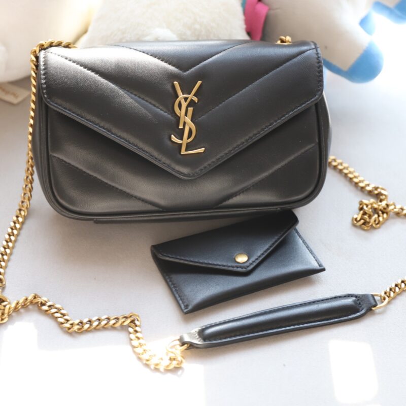 Ysl loulou mini in lambskin Black - Image 2