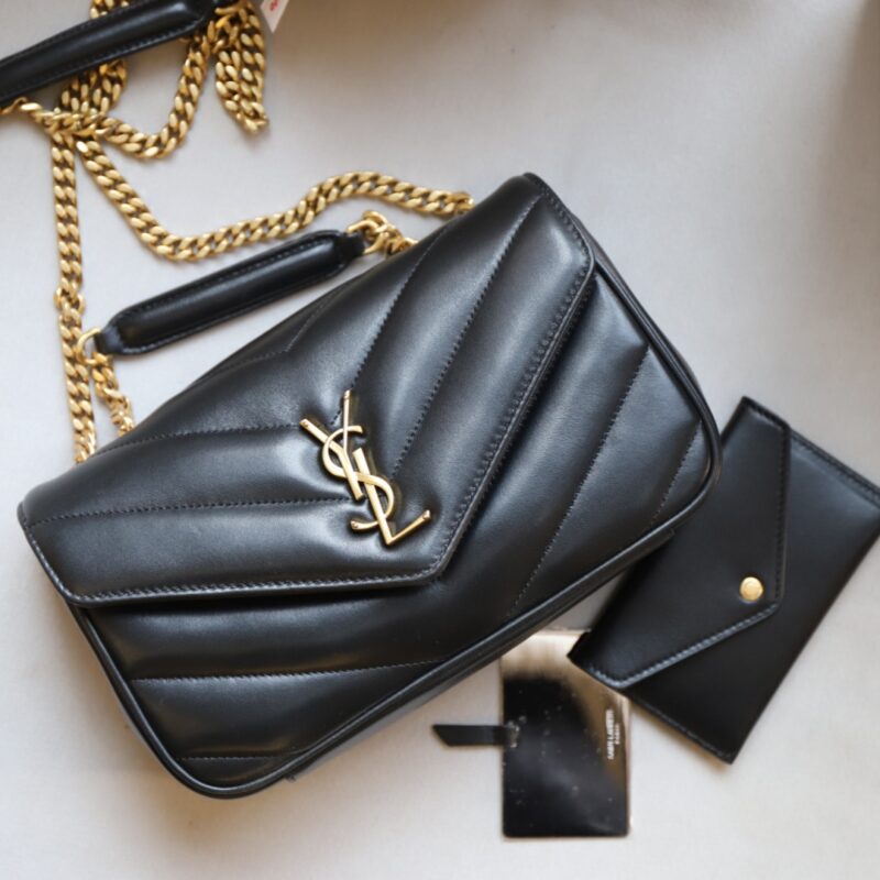 Ysl loulou small in matelassé lambskin Black - Image 5