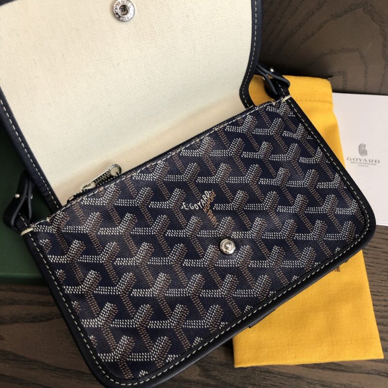 Goyard Navy Blue Plumet Pocket Wallet - Image 3