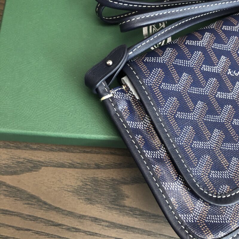 Goyard Navy Blue Plumet Pocket Wallet - Image 4