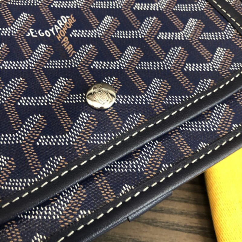 Goyard Navy Blue Plumet Pocket Wallet - Image 5