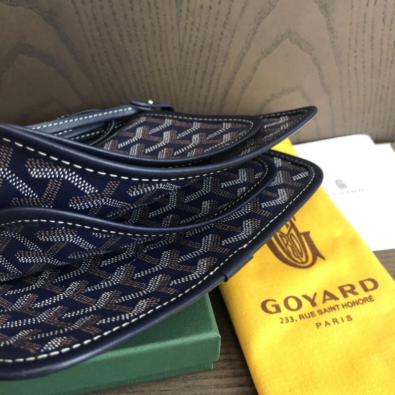 Goyard Navy Blue Plumet Pocket Wallet - Image 9