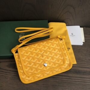 Goyard Yellow Plumet Pocket Wallet