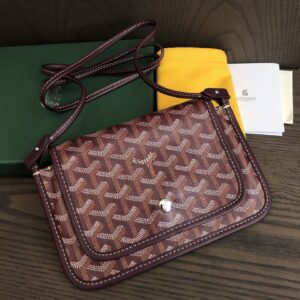 Goyard Burgundy Plumet Pocket Wallet