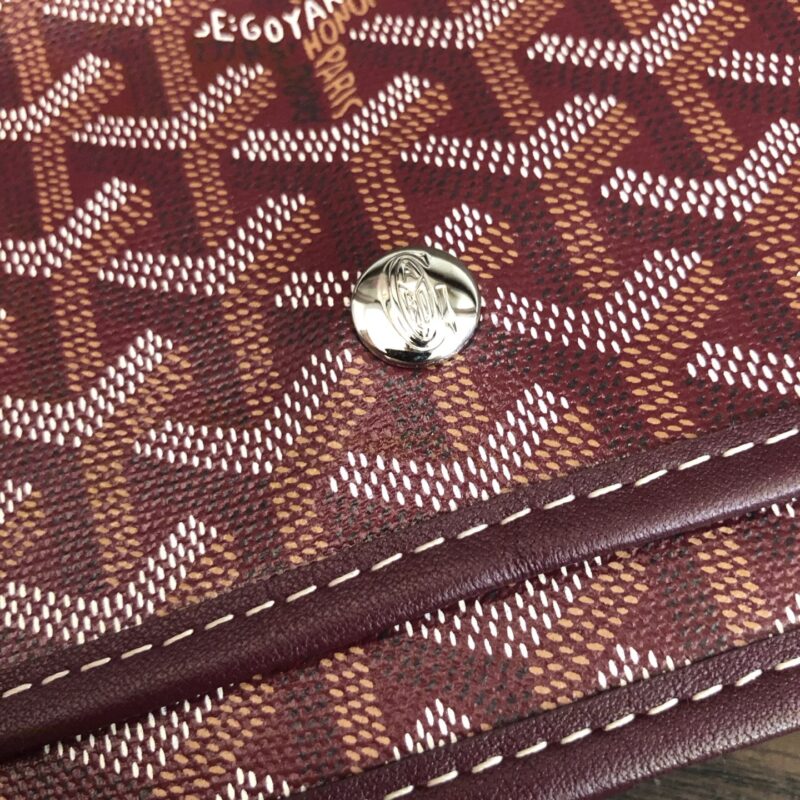 Goyard Burgundy Plumet Pocket Wallet - Image 7