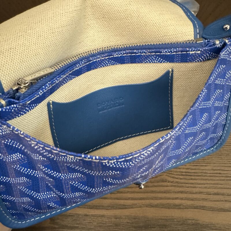 Goyard Blue Plumet Pocket Wallet - Image 7