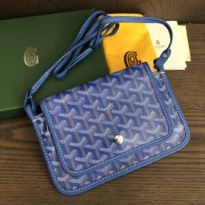 Goyard Blue Plumet Pocket Wallet