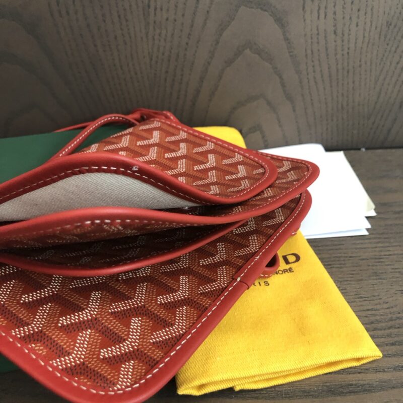 Goyard Red Plumet Pocket Wallet - Image 9